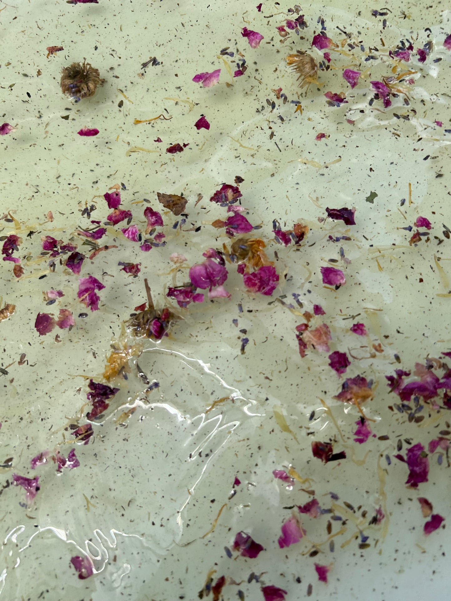 Flower bath salt