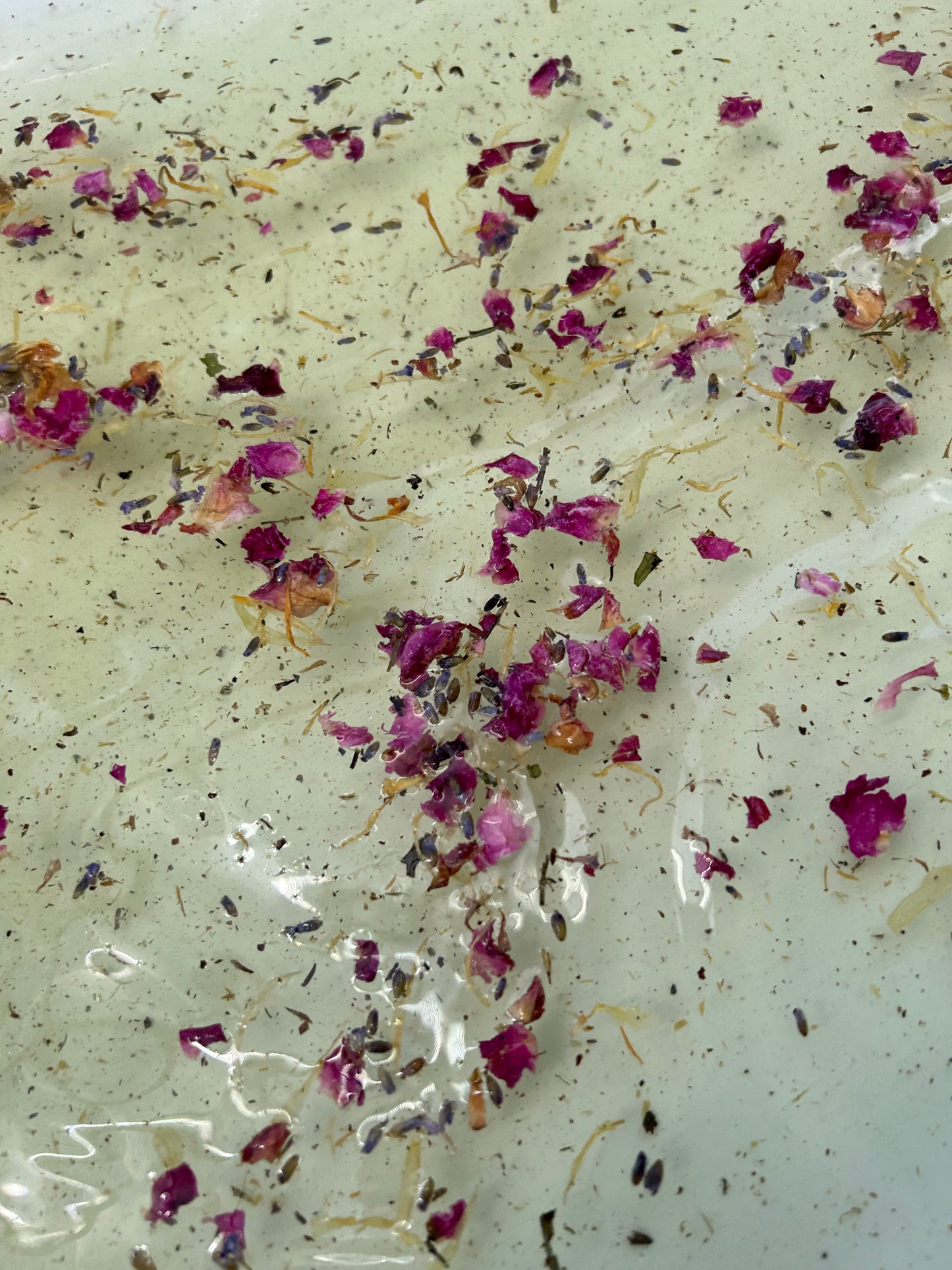 Flower bath salt