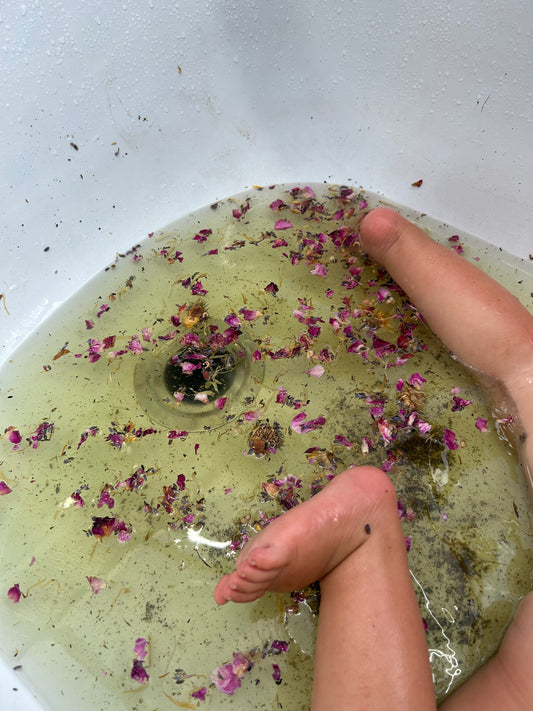 Baby bath herbs